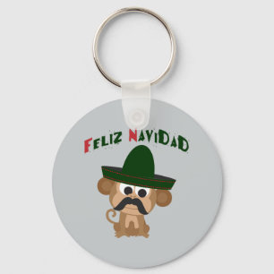 Llavero ¡Feliz Navidad! Mono chiflado