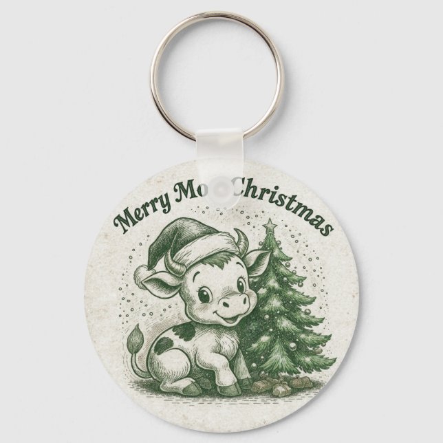 Llavero Feliz Navidad Moo (Anverso)