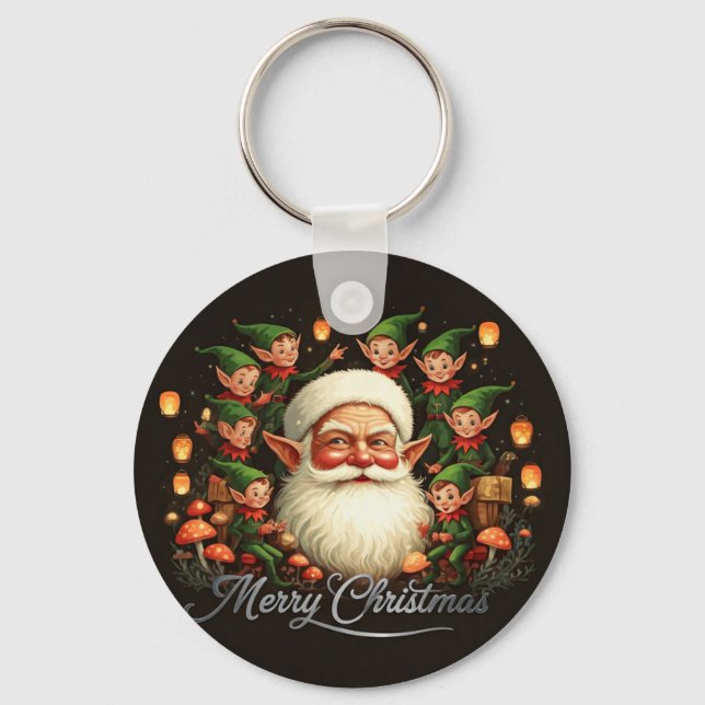 Llavero Feliz Navidad Papá Noel (Anverso)