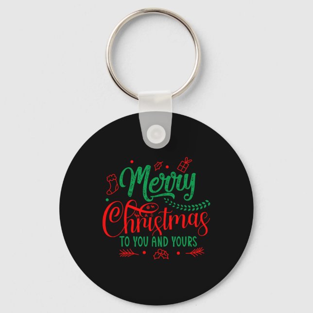 Llavero Feliz Navidad para ti y para ti (Anverso)