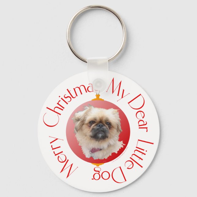 Llavero Feliz Navidad Pekinés (Anverso)