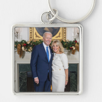 Llavero Feliz Navidad, Presidente Joe Biden y Primera Dama
