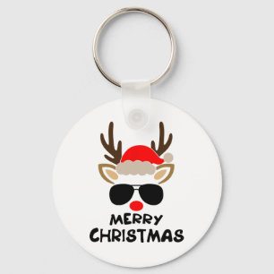 Llavero Feliz Navidad Reno Navidad Familia Hombres Mujeres