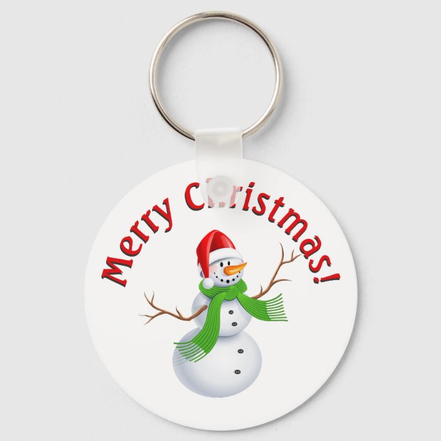 Llavero Feliz Navidad Snowman (Anverso)
