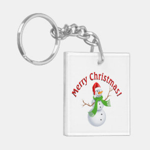 Llavero Feliz Navidad Snowman