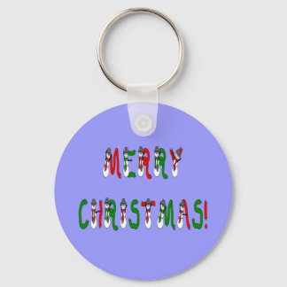 Llavero Feliz Navidad Snowman Font Typography Red verde