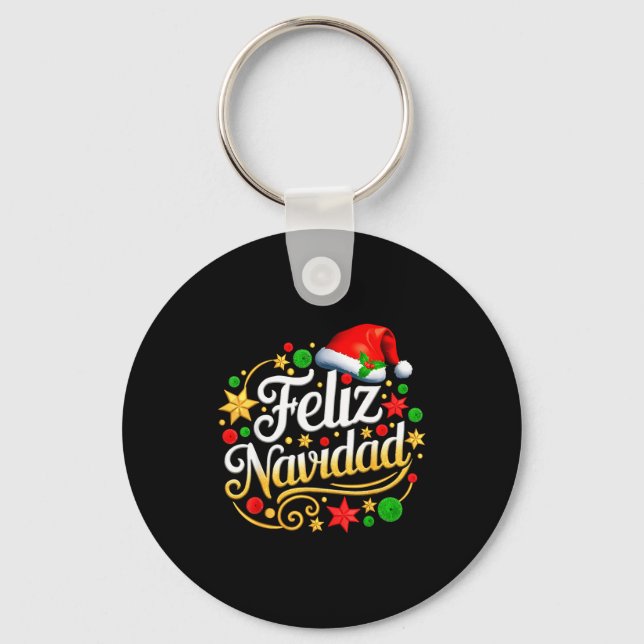 Llavero Feliz Navidad Spanish Mexican Christmas Xmas Holid (Anverso)