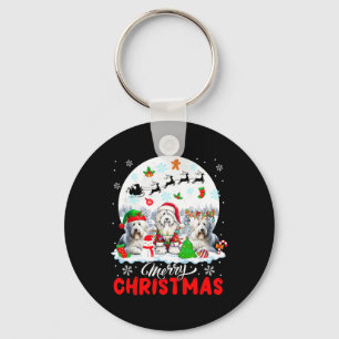 Llavero Feliz Navidad Tres Reyes de Santa Elf con barba C