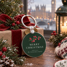 Feliz Navidad Verde Personalizada Familia