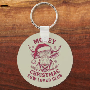 Llavero Feliz Navidad Western Cow Lover Club Temporada de 