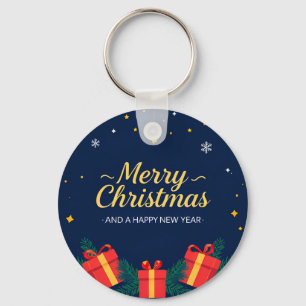 Llavero Feliz Navidad y Feliz Año Nuevo