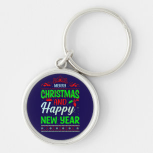 Llavero Feliz Navidad Y Feliz Año Nuevo-61064