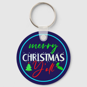 Llavero Feliz Navidad Y'all-85217