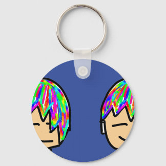 Llavero Feliz niño hippie personalizado