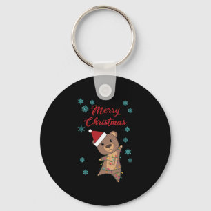 Llavero Feliz oso navideño Nieve oso oso de invierno Teddy