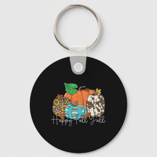 Llavero Feliz Otoño Para Todos Leopardo Calabaza Temporada
