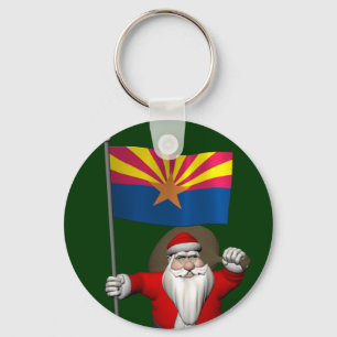 Llavero Feliz Papá Noel De Camino A Arizona