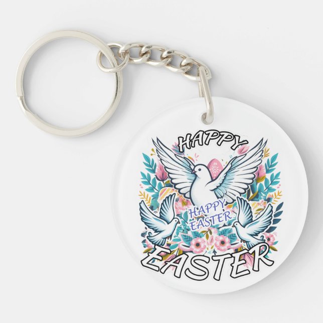 Llavero Feliz Pascua (Frente)