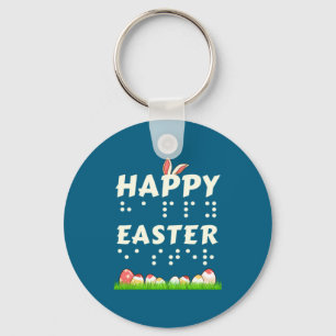Llavero Feliz Pascua Braille Ciegos Discapacitados Visuale