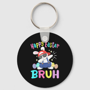 Llavero Feliz Pascua Bruh divertido conejo haciendo Dab Da