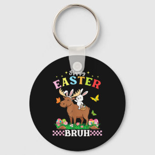 Llavero Feliz Pascua Bruh Lindos Orejas De Conejo De Alce 