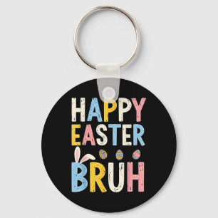Llavero Feliz Pascua Bruh Meme Gracioso conejito hermano a