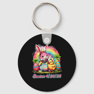 Llavero Feliz Pascua Conejito Fumador Weed Funny Hombres M
