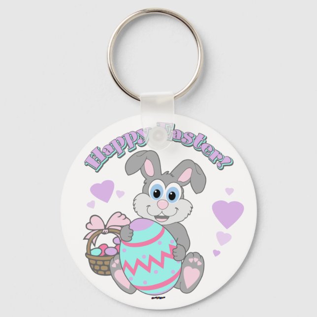 Llavero ¡Feliz Pascua! Conejo de Pascua (Anverso)