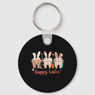 Llavero Feliz Pascua Dientes Conejo Orejas Dental Dentista