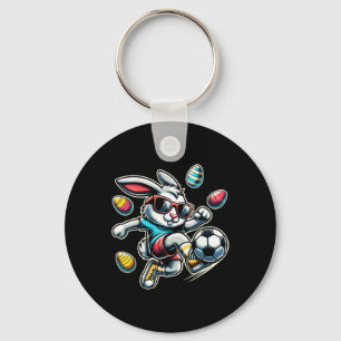 Llavero Feliz Pascua Futbolistas Conejo de Pascua Divertid