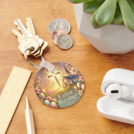 Llavero "Feliz Pascua: Un día de amor y risa"