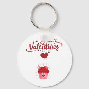 Llavero feliz pastel de café de San Valentín Mug