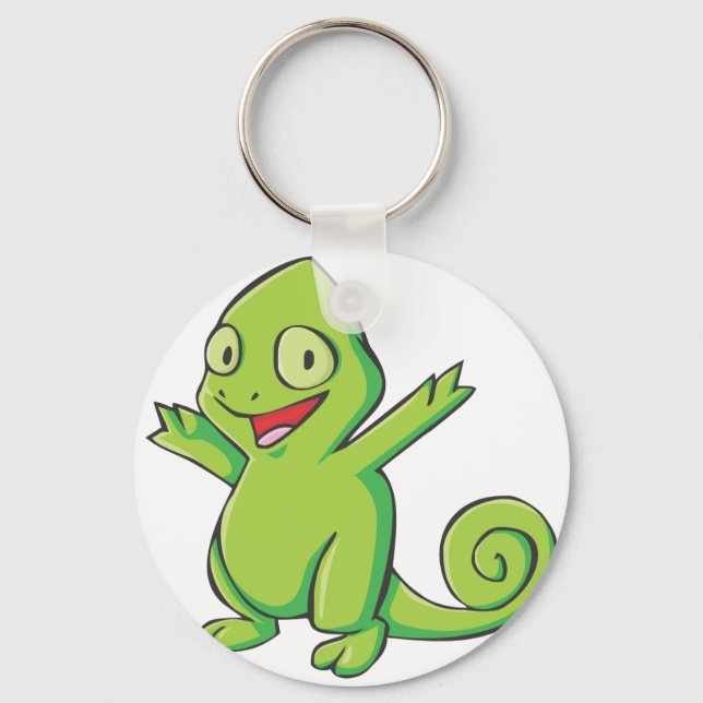 Llavero Feliz Personalizado de Meller a Chameleon (Anverso)