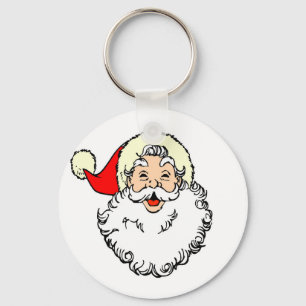 Llavero Feliz Personalizado de Santa Claus Face