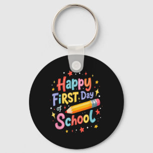 Llavero Feliz primer día de clases Lápiz Cute Colorful Des