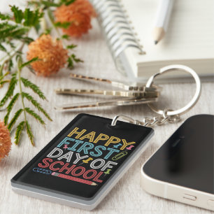 Llavero Feliz Primer Día De Escuela De Vuelta A La Escuela
