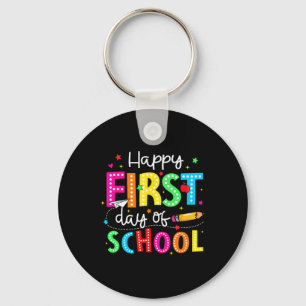 Llavero Feliz Primer Día De Escuela Lápiz Maestro Niños Vu