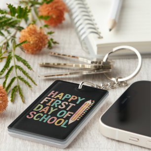 Llavero Feliz Primer Día de Escuela Regreso a la Escuela