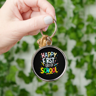Llavero Feliz Primer Día de Regreso a la Escuela