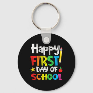 Llavero Feliz primer día escolar de vuelta a la escuela