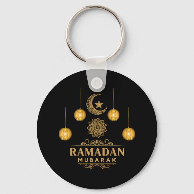 Llavero Feliz Ramadán Kareem Y Fiesta De Eid Mubarak 2023 (Anverso)