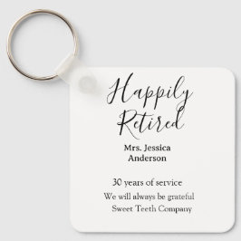 Llavero Feliz retiro añadir nombre años de servicio jubila