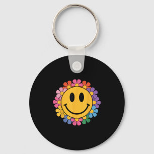 Llavero Feliz Retro Daisy sonreír frente a hombres estétic