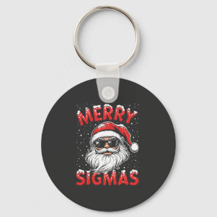 Llavero Feliz Sigmas Gracioso Gen Alpha Navidad en la escu