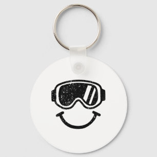 Llavero Feliz Snowboard Y Esquiar Goggles A Niños Camisas