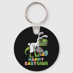 Llavero Feliz Trex Pascua de Easter Bunny Huevo Dinosaurio