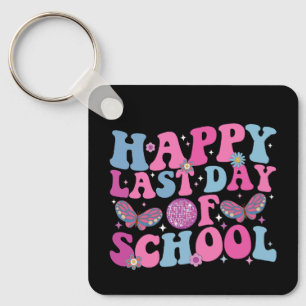 Llavero Feliz Último Día De Colegio Bola De Disco Retro Di