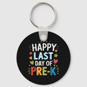 Llavero Feliz último día de graduación de prekínder para n