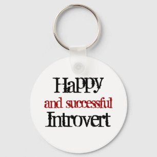 Llavero Feliz y acertado introvert