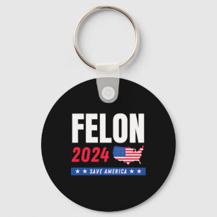 Llavero Felon Trump 2024, Día de las Elecciones para Salva
